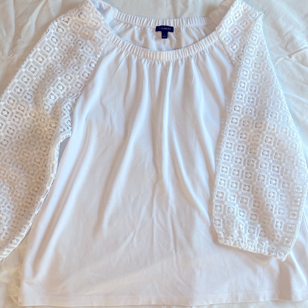 NWOT Talbots Off the Shoulder Top